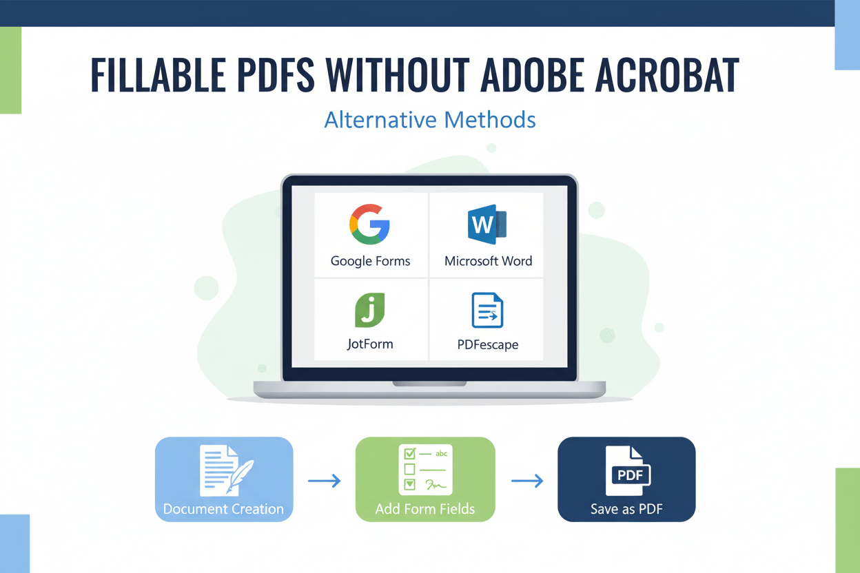 How to Create Fillable PDF Forms Without Adobe Acrobat (2025 Guide) - Wisecomm IT