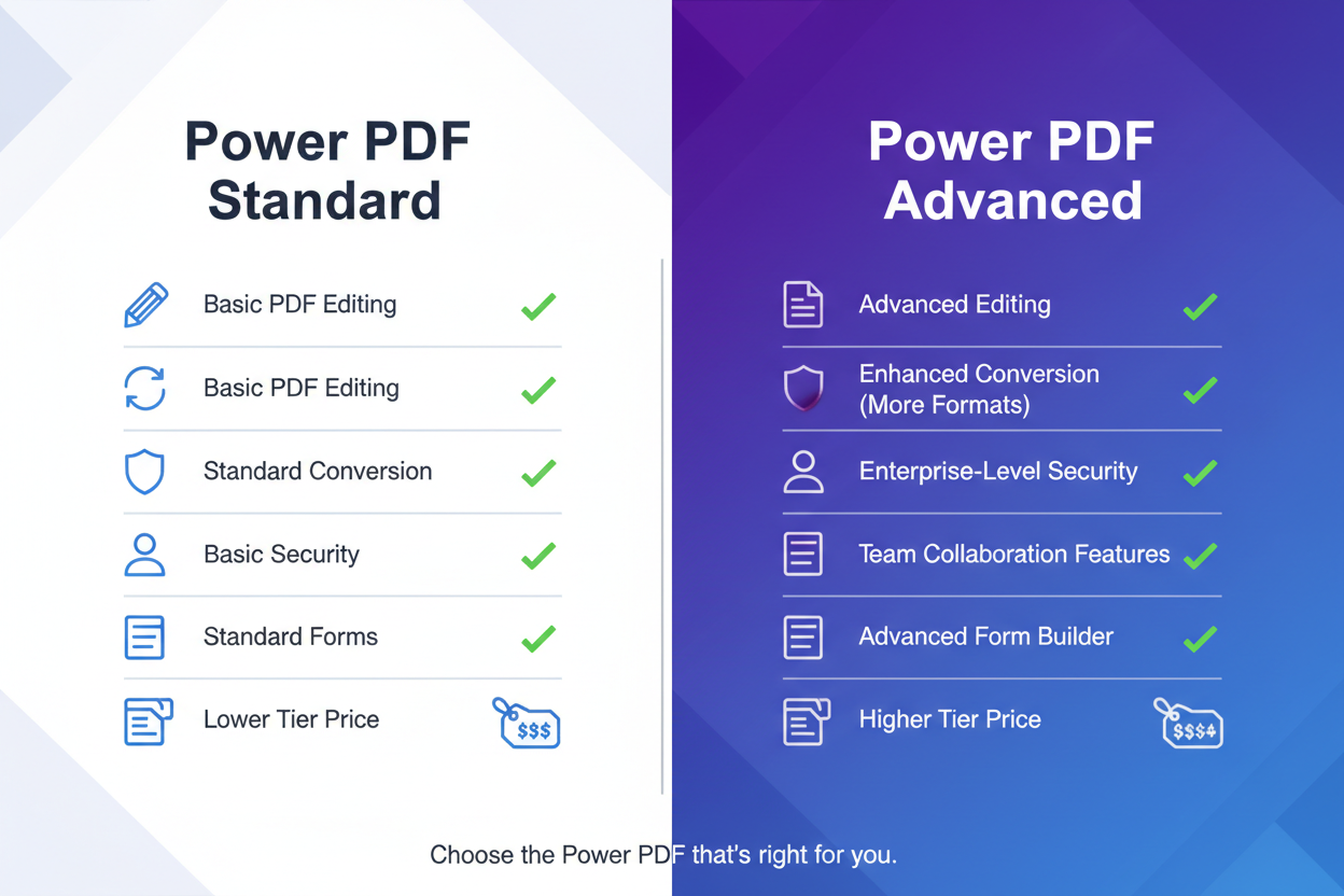 Power PDF Standard vs Advanced 5: Which One Should You Choose?