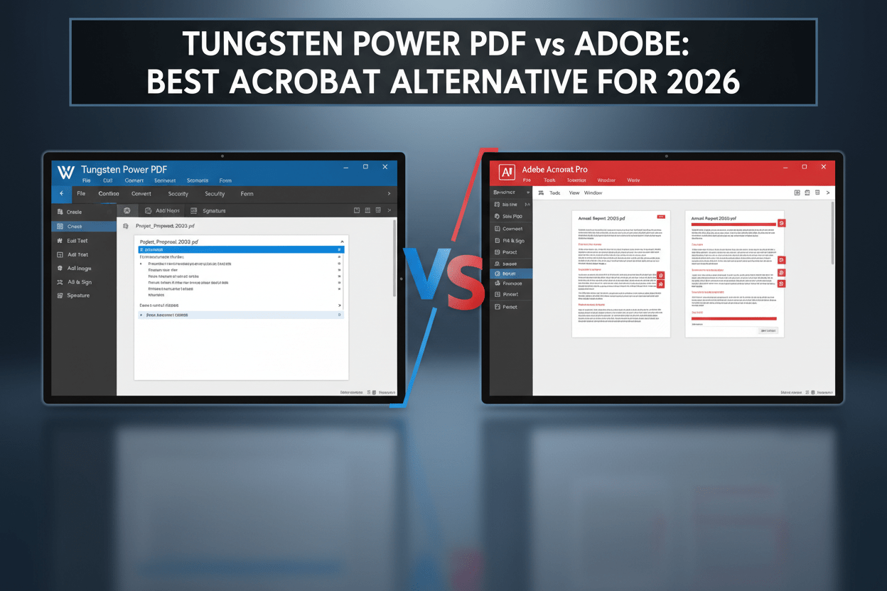 Tungsten Power PDF vs Adobe Acrobat: Why Businesses are Switching in 2026 - Wisecomm IT