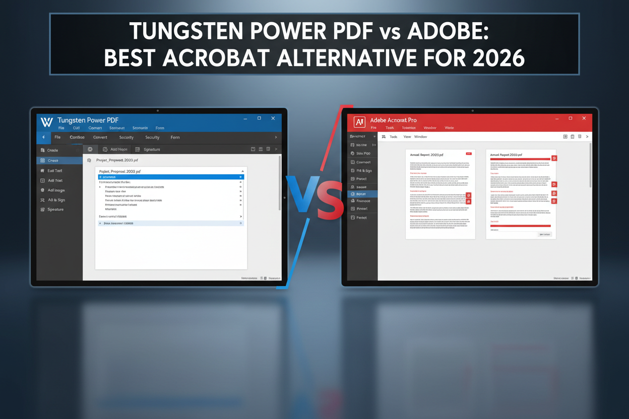 Tungsten Power PDF vs Adobe Acrobat: Why Businesses are Switching in 2026